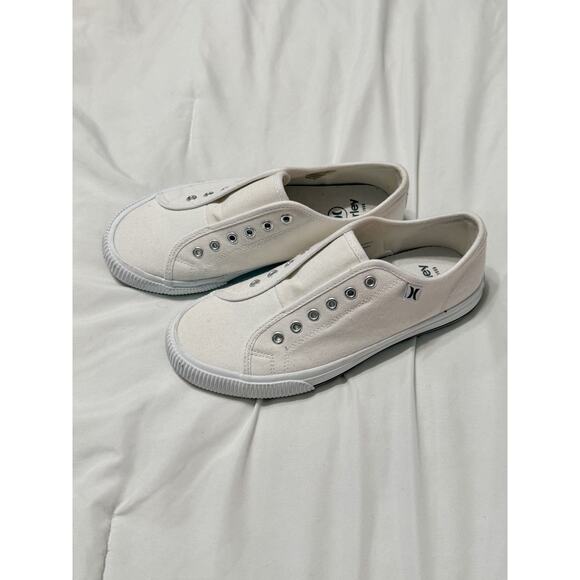 Hurley chloe white slip on sneakers - size 6m - Picture 1 of 7